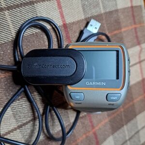 Garmin Smartwatch with Orange and Black Accents